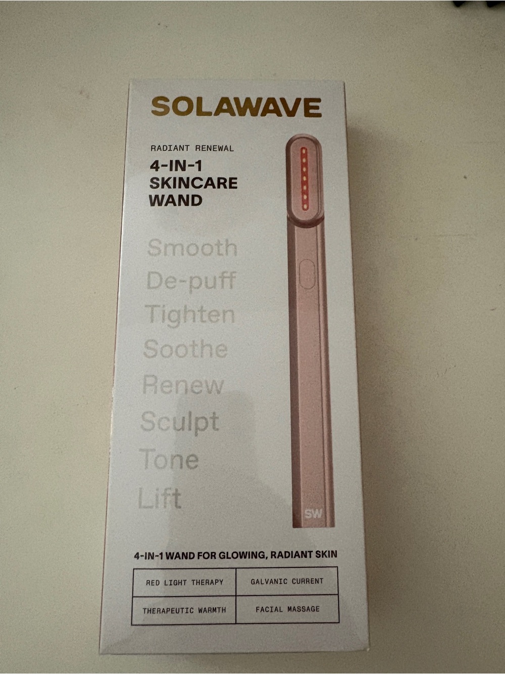 NWT NIB Solawave 4-in-1 Skincare Wand Rose Gold